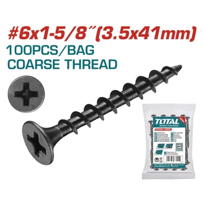 Tornillo Total St3.5x41mm Rosca Gruesa X100